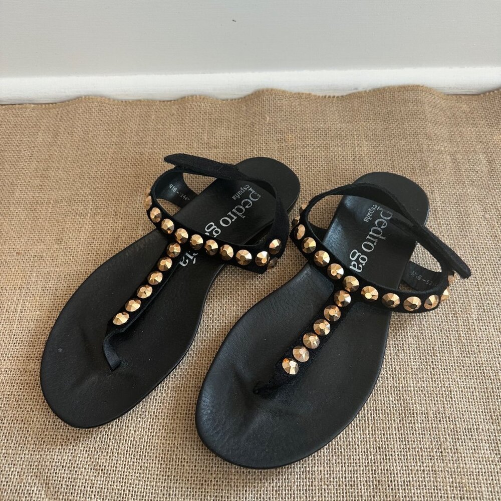 Pedro Garcia - BlackJudith Stud Sandal, EU Size 36